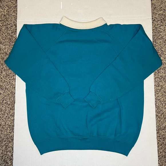 Valorie’s Folk Art Appliqué Birdhouse Vintage Sweater XL - Picture 2 of 8